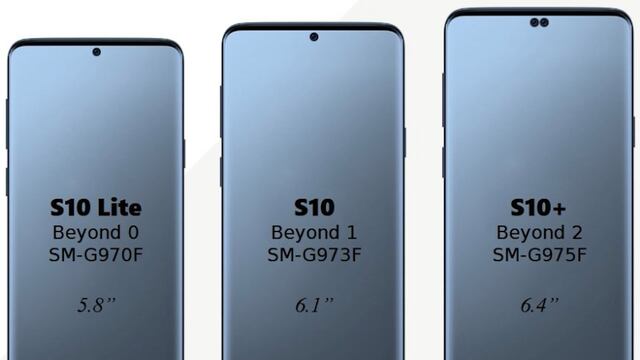 Información filtrada sobre el Galaxy S10.