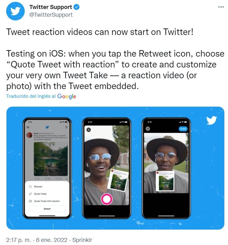 Nueva función de Twitter