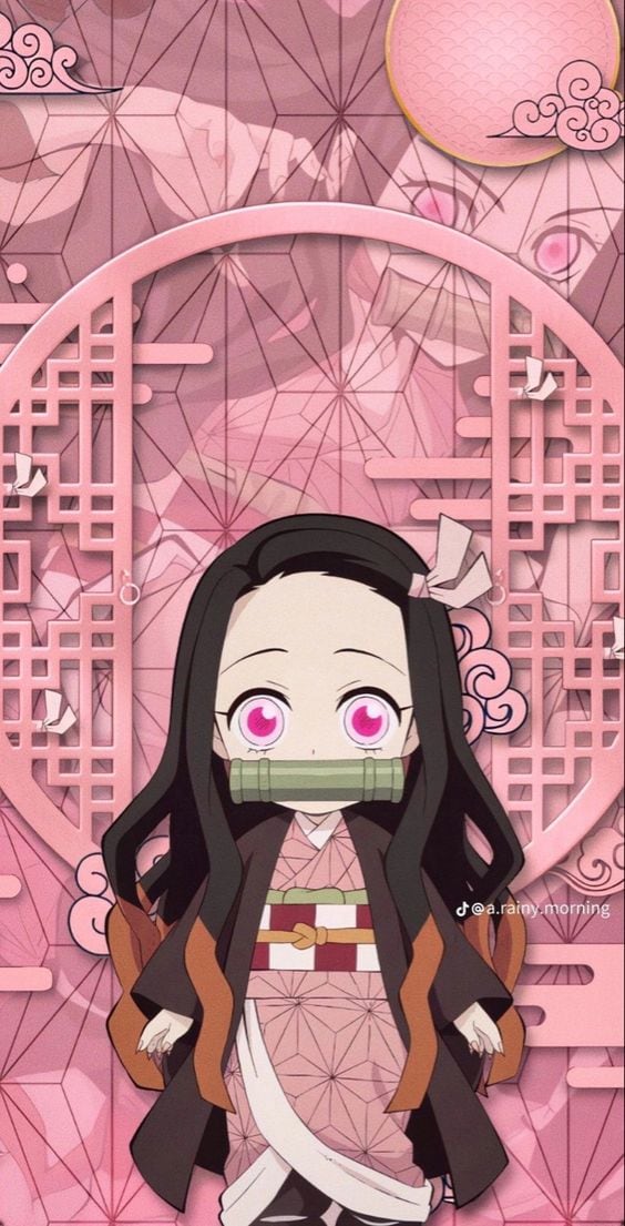 Fondo de Nezuko Kamado de Demon Slayer: Kimetsu no Yaiba