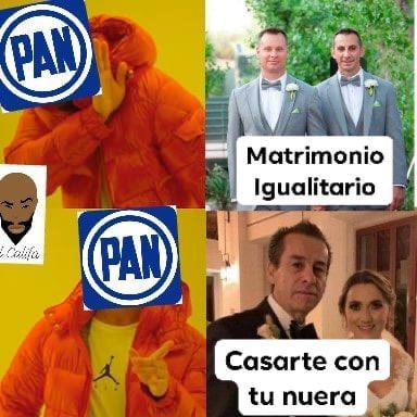 Meme sobre boda de exalcalde panista.