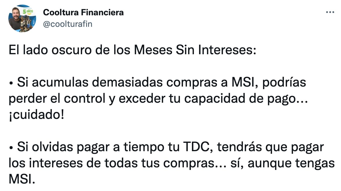 Lado oscuro meses sin intereses