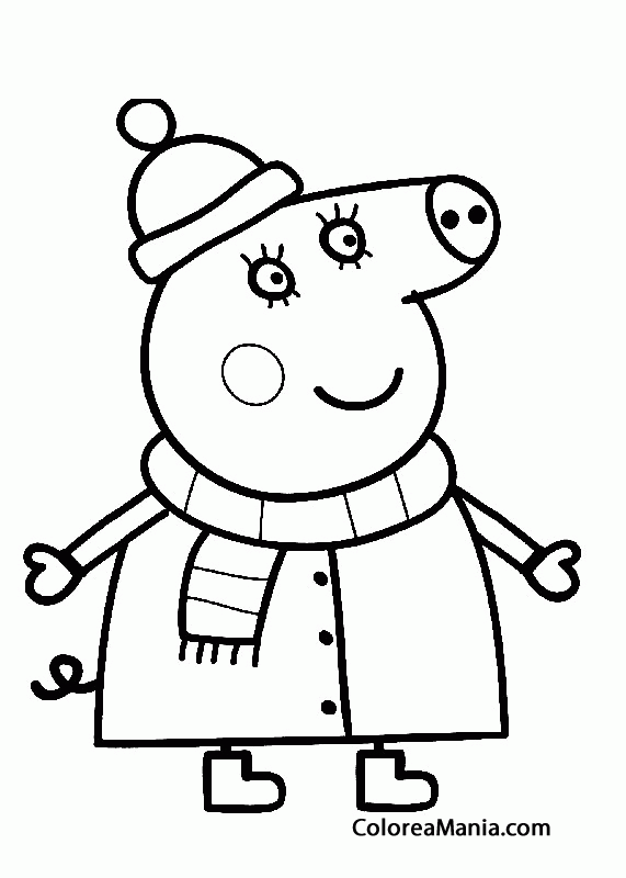 Mamá Cerdita de Peppa Pig: 10 dibujos para el Día de la Madre bonitos que puedes colorear y regalar