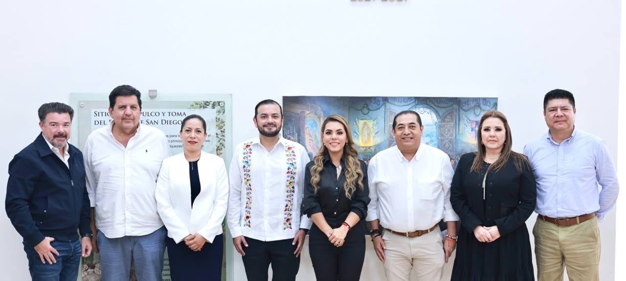 Evelyn Salgado se reúne con la Jucopo de Guerrero