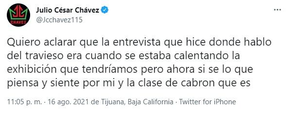 Julio César Cháves sobre Travieso Arce