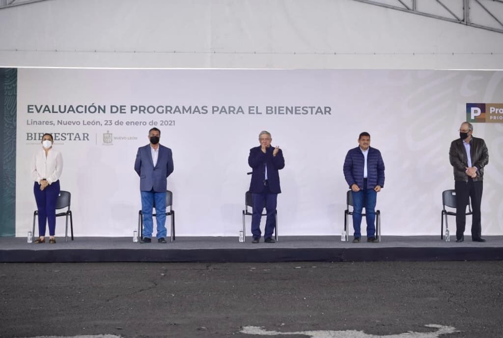El Bronco y AMLO en Linares, Nuevo León