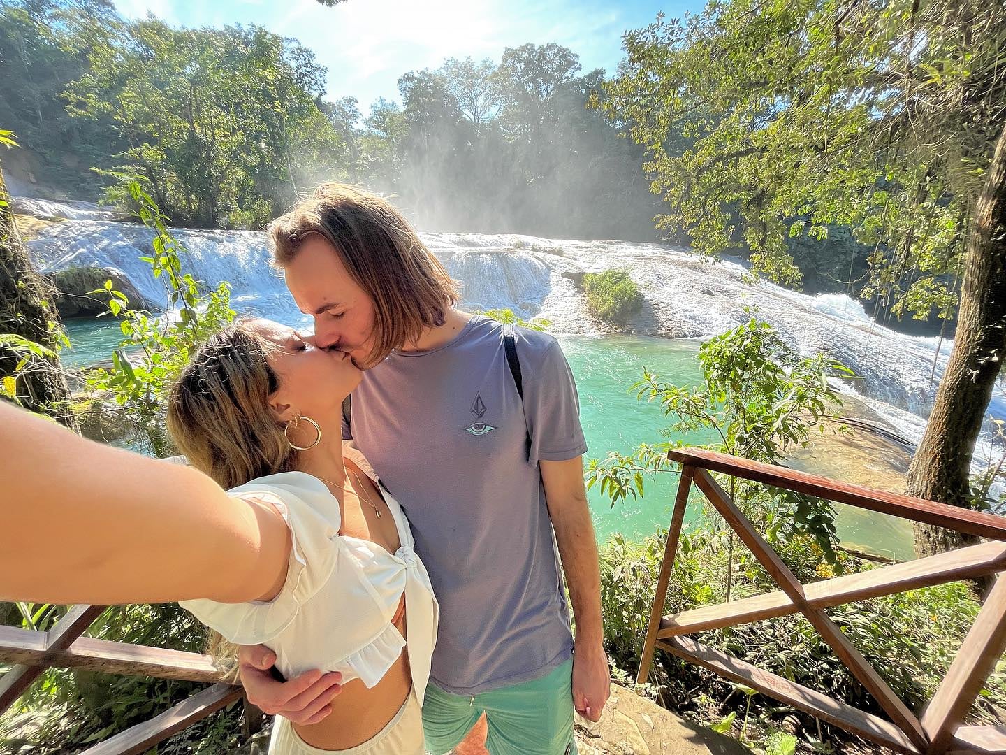 Giordana Guzmán y su esposo Justin Engel.