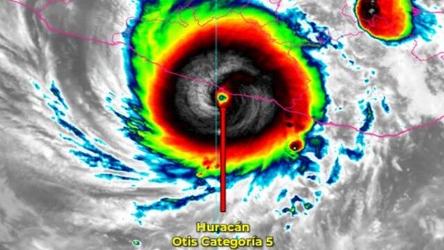 Huracán Otis toca tierra en Acapulco como categoría 5