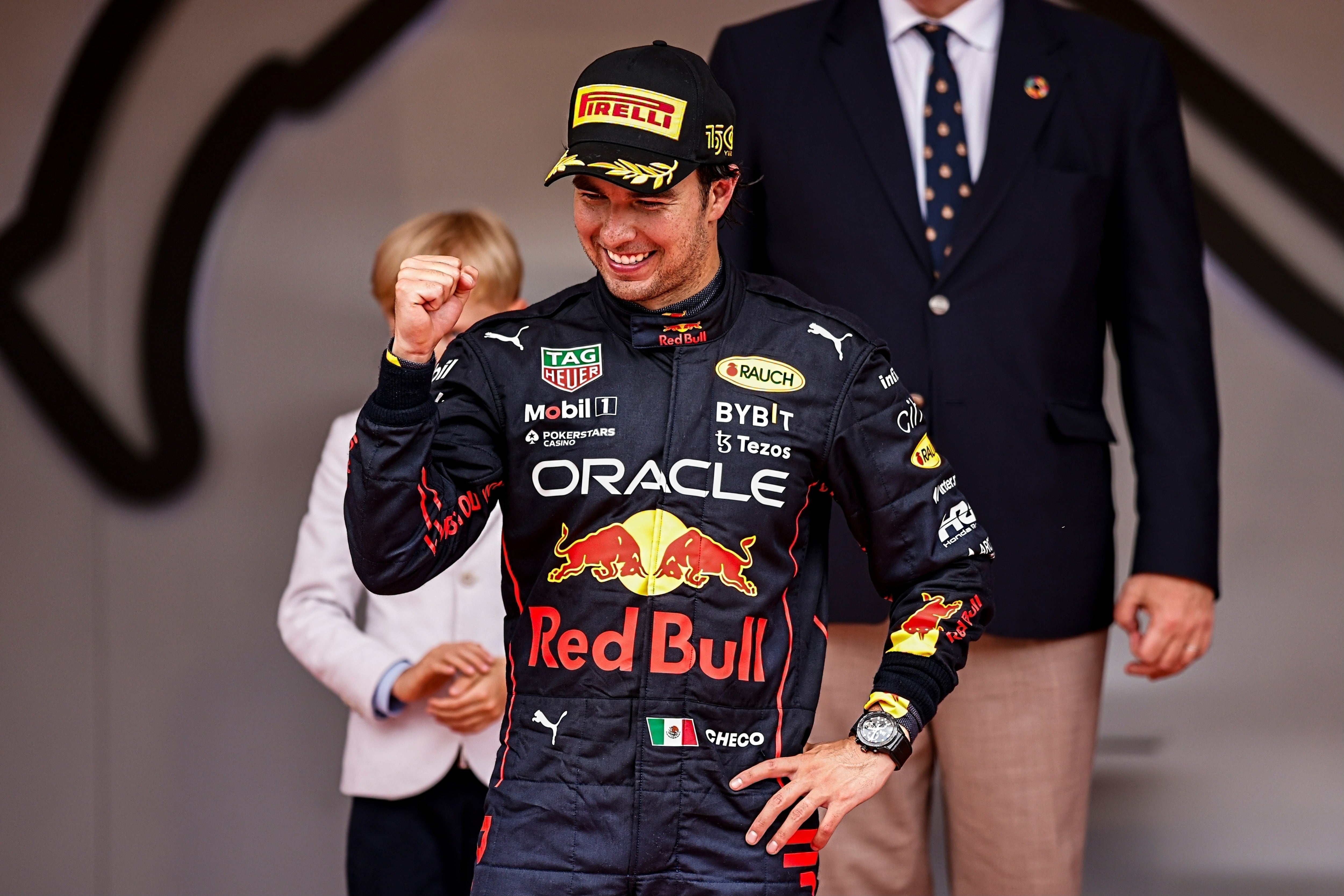 Checo Pérez en el GP de Mónaco