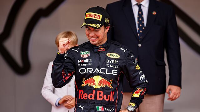 Checo Pérez en el GP de Mónaco