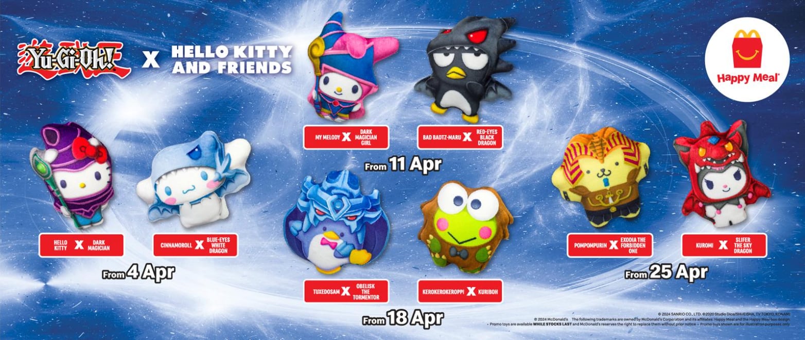 Hello Kitty y Yu-Gi-Oh! en la Cajita Feliz de McDonald’s