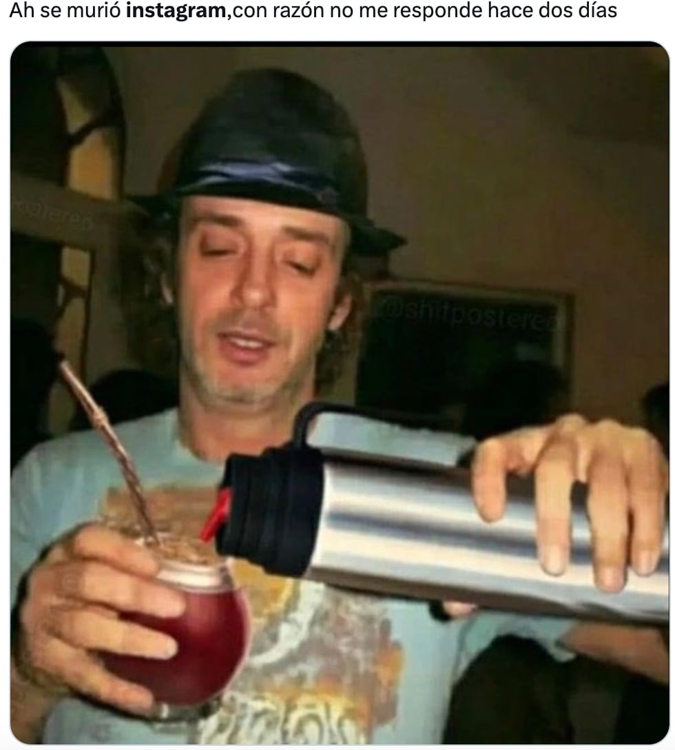 Memes de la caída de Instagram