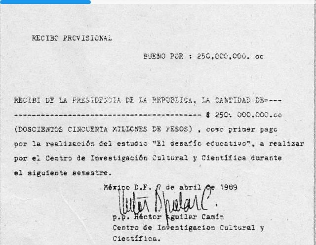 El apapacho de Salinas a Aguilar Camín
