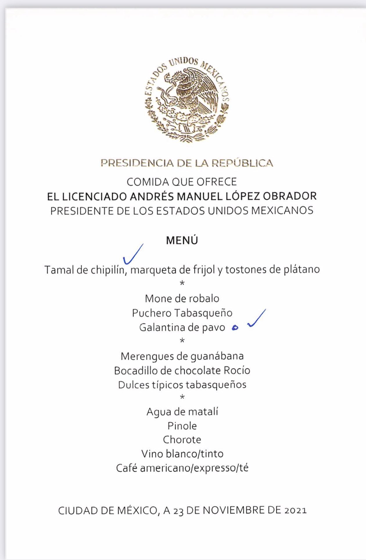 ¿Qué comió AMLO con Carlos Slim y otros empresarios? Este fue el menú
