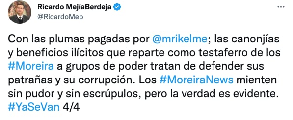 Ricardo Mejía advierte que los Moreira ya se van de Coahuila