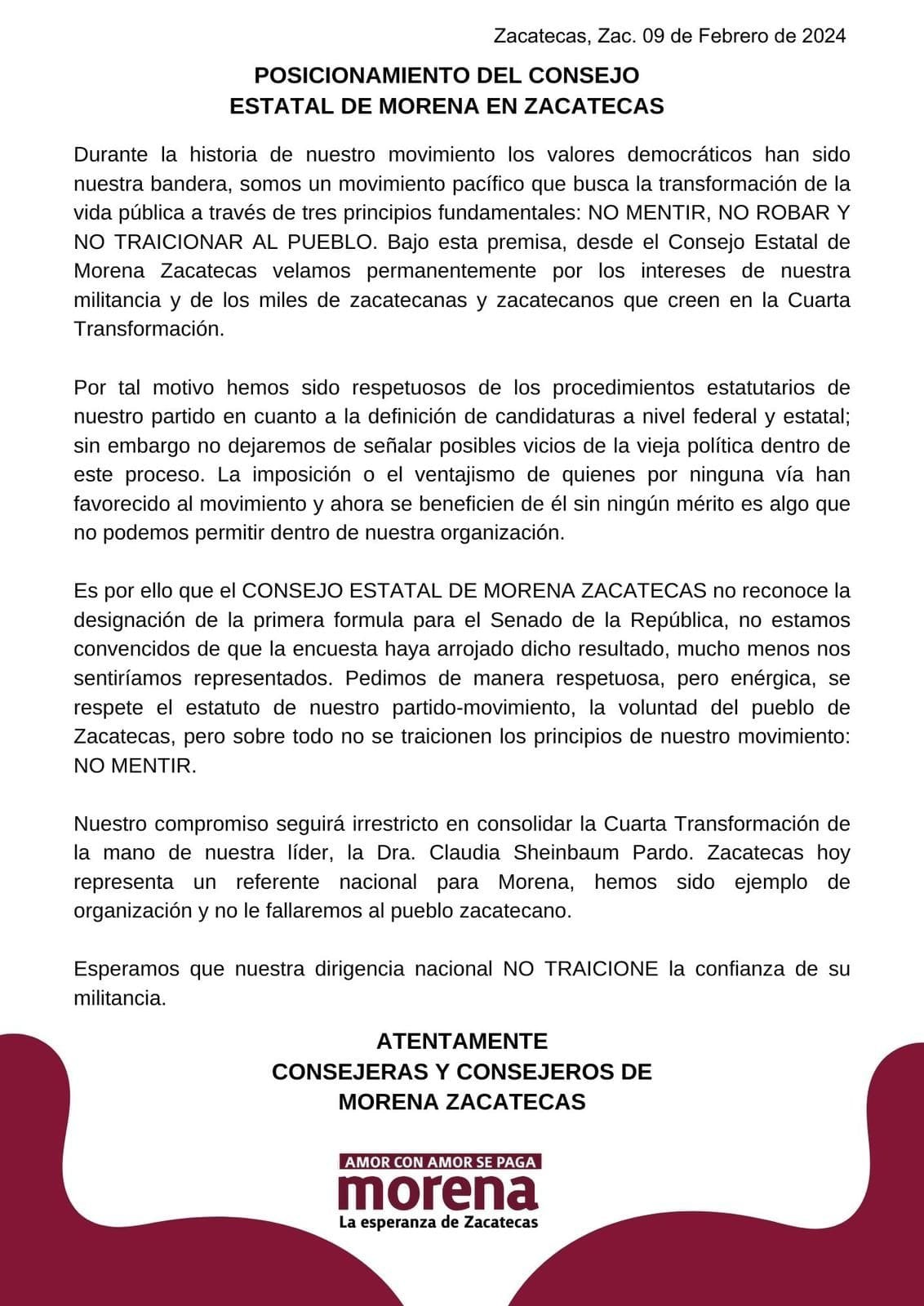 Morena en Zacatecas