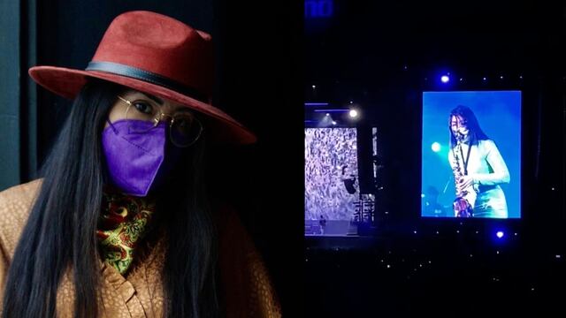 María Elena Ríos toca el saxofón con la Maldita Vecindad