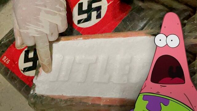 Decomisan cargamento de droga en Perú con el nombre de Adolf Hitler y la esvástica Nazi