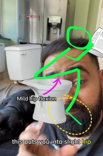 Doctor revela en TikTok el mejor truco para hacer popó como se debe