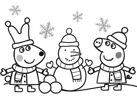 Dibujos de Peppa Pig para colorear