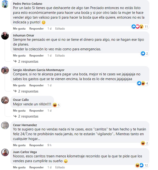 Reacción al hombre que puso a la venta su colección de Hot Wheels para su boda