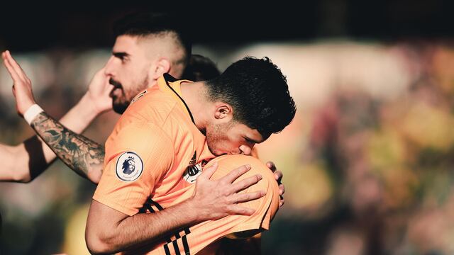 Jiménez dedicó el gol a su futuro hijo