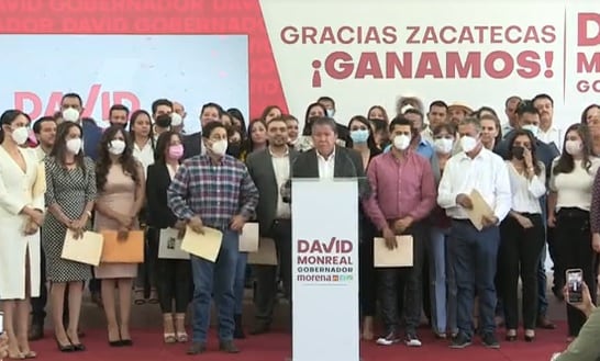 David Monreal y candidatos electos de Morena