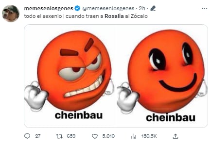 Memes concierto Rosalía en la Zócalo de la CDMX