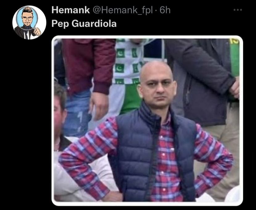 Como que algo no cuadra en el aspecto físico de Pep Guardiola.