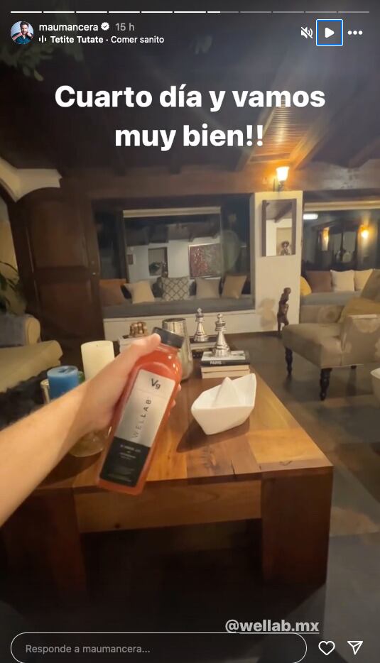 Mauricio Mancera promueve su dieta detox a base de jugos.