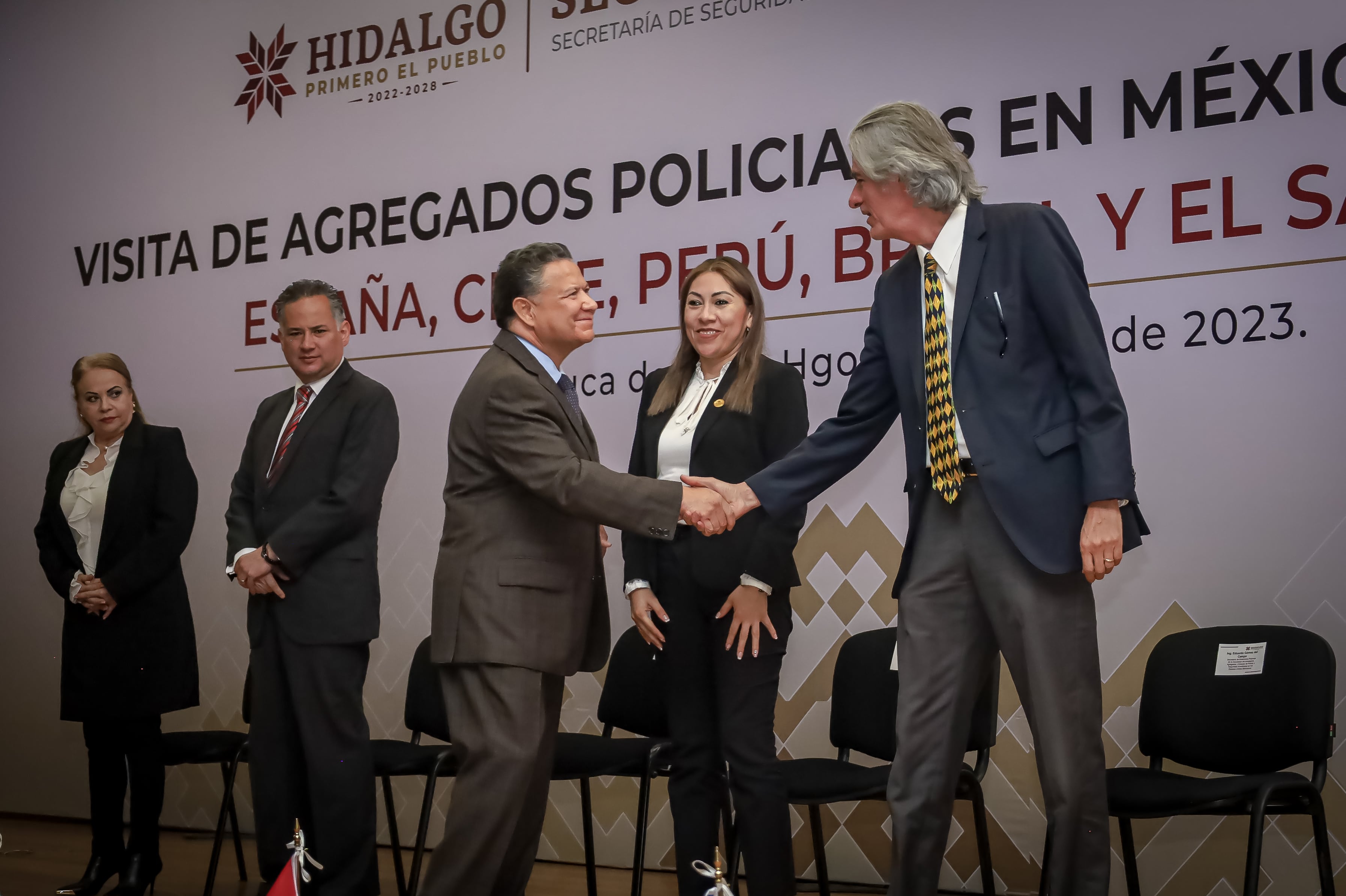 Visita de agregados policiales a Hidalgo