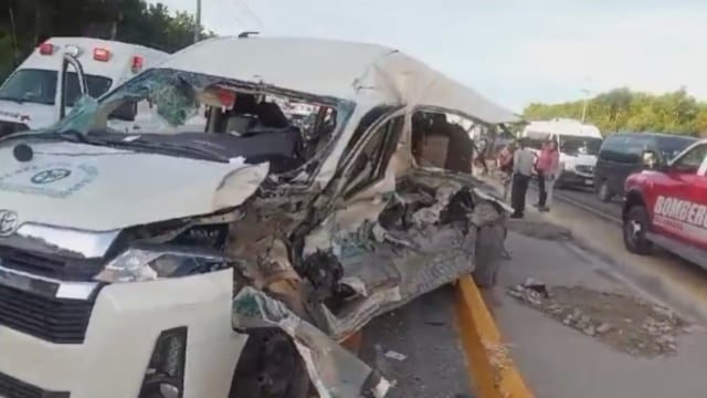 Accidente en carretera Playa del Carmen-Tulum