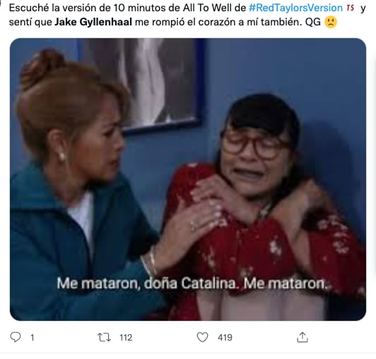 Memes de Jake Gyllenhaal por el 'Red (Taylor's Version)'