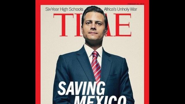 Peña Nieto es portada de la revista Time en febrero