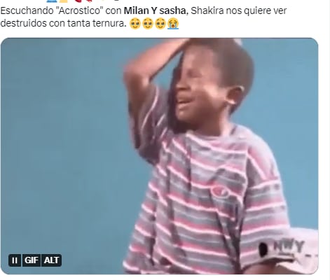 Shakira causa memes llorosos por su canción "Acróstico" con sus hijos.
