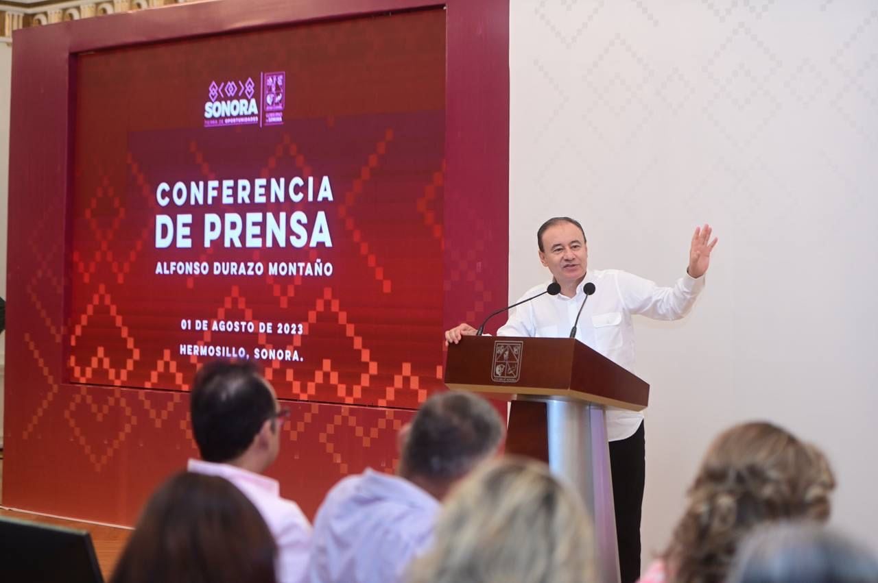 Alfonso Durazo en conferencia de prensa 1 de agosto