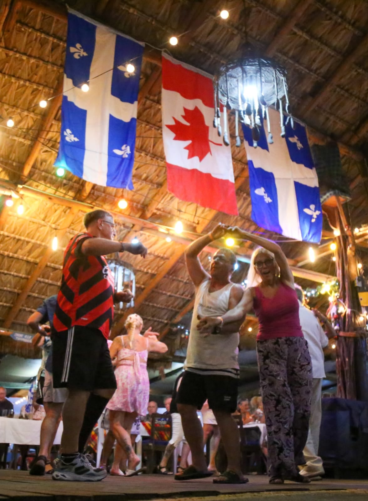 Turistas extranjeros en Acapulco