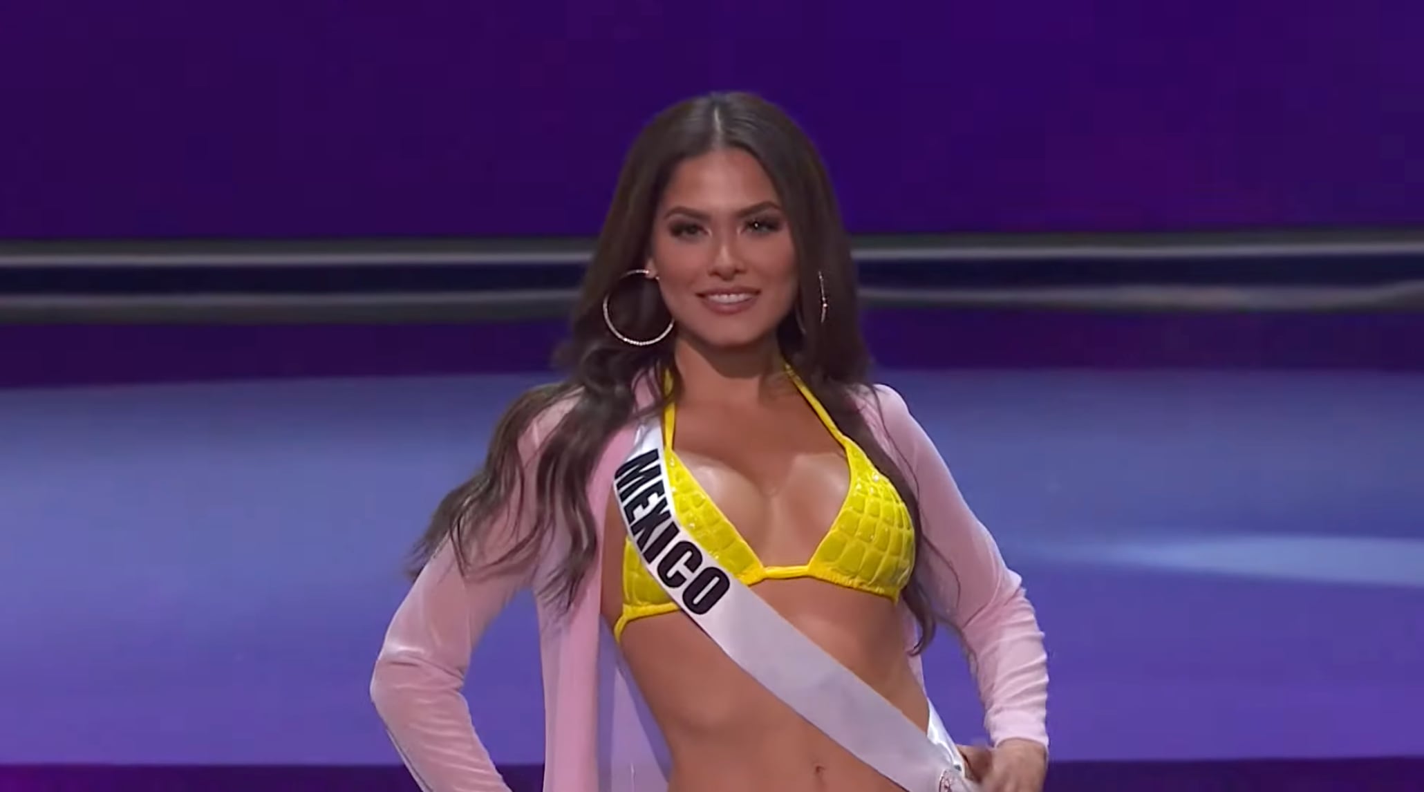 Andrea Meza en bikini durante la competencia preliminar para Miss Universo 2021