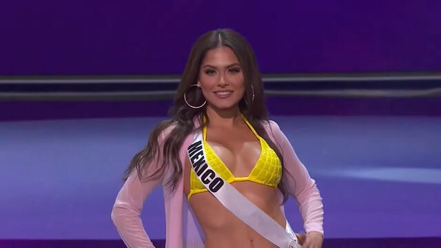 Andrea Meza en bikini durante la competencia preliminar para Miss Universo 2021
