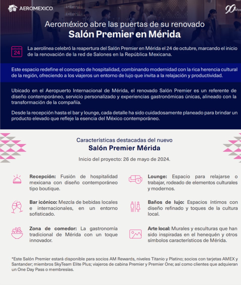 Reapertura del "Salón Premier" en Mérida