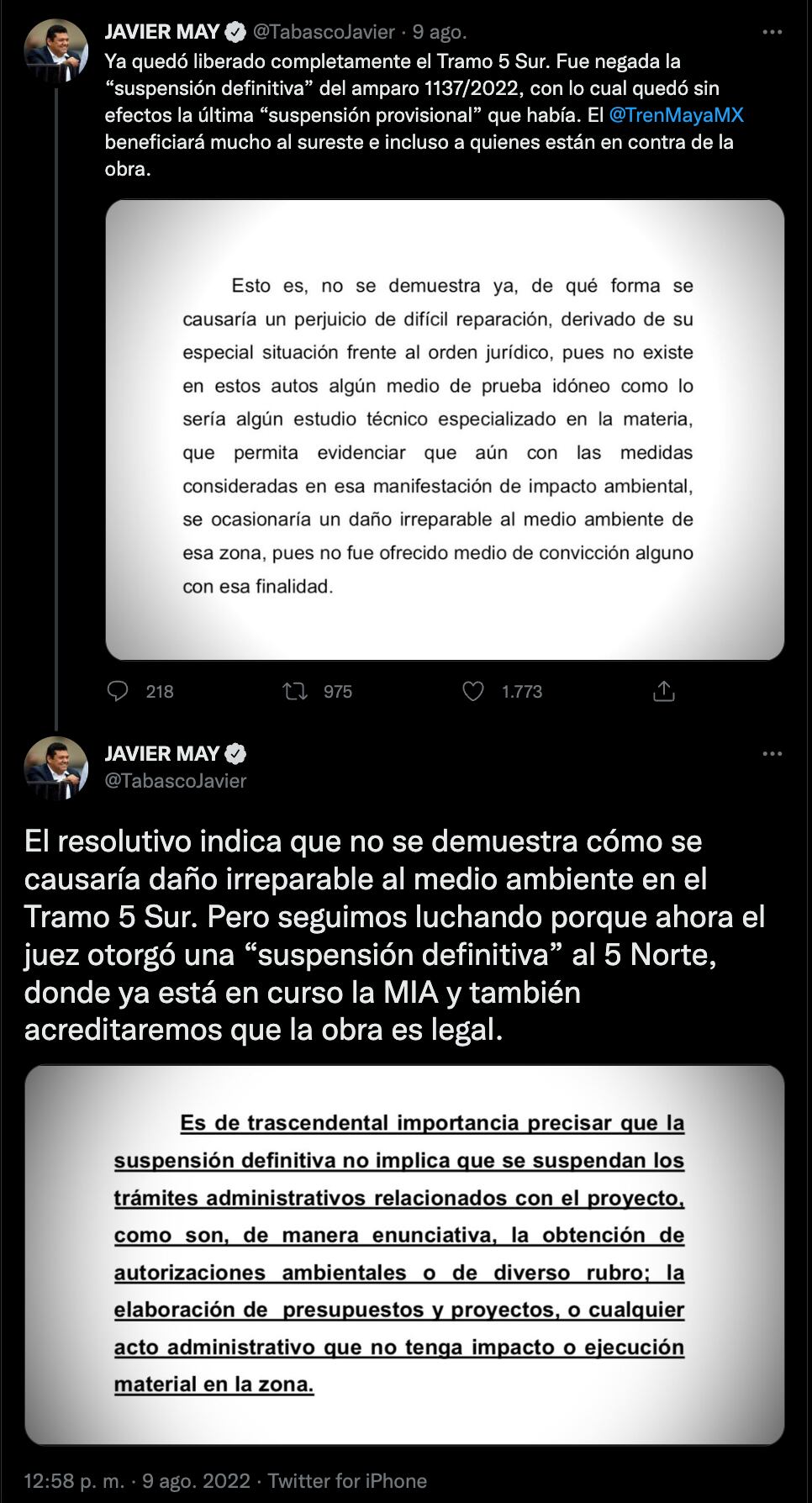 Tramo 5 del Tren Maya libra todas las suspensiones; se reanudará su construcción: Gobierno de México