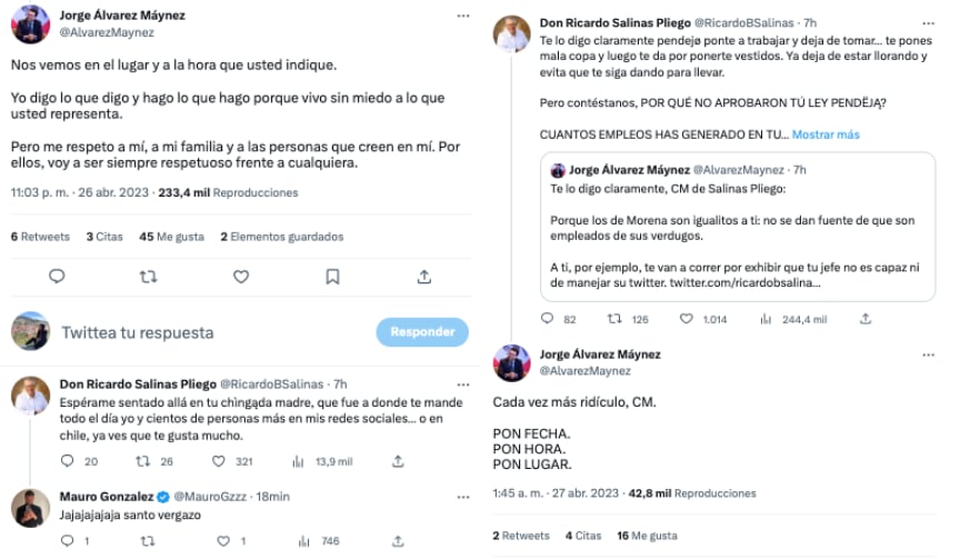 Jorge Álvarez Laynez contra Ricardo Salinas Pliego