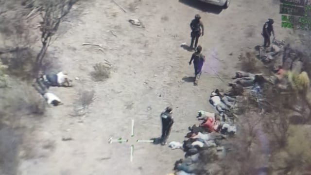 Operativo en San Luis Potosí en el que rescataron a cerca de 50 migrantes