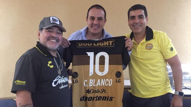 Blanco y Maradona se reunieron esta tarde.