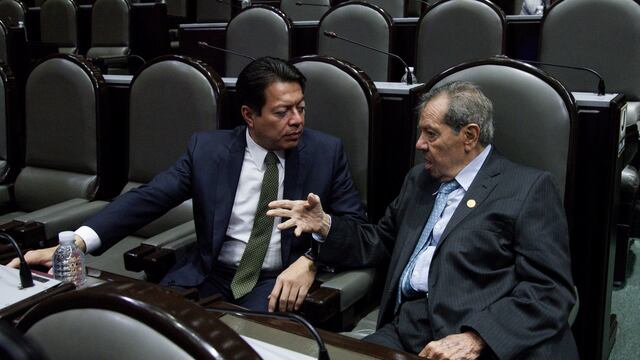 Mario Delgado y Porfirio Muñoz Ledo