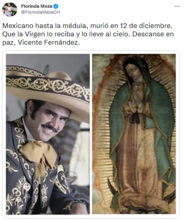 Florinda Meza, Vicente Fernández