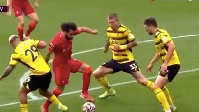 Mohamed Salah logró un gran gol en el Liverpool vs Watford