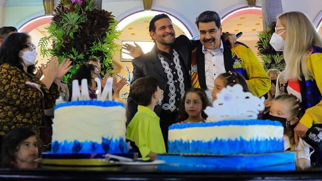 Pablo Montero y Nicolás Maduro