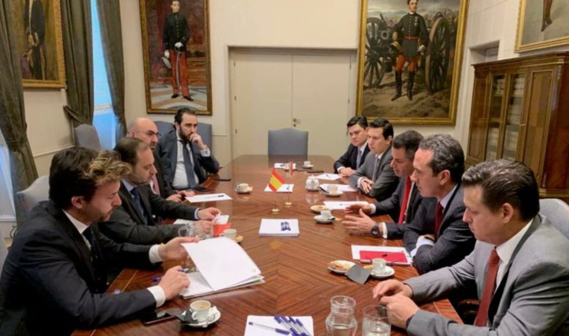 Caso Koldo: Ábalos, García, de Aldama (de segunda a cuarta posición en la parte izquierda)