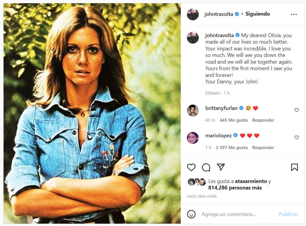 Post de John Travolta