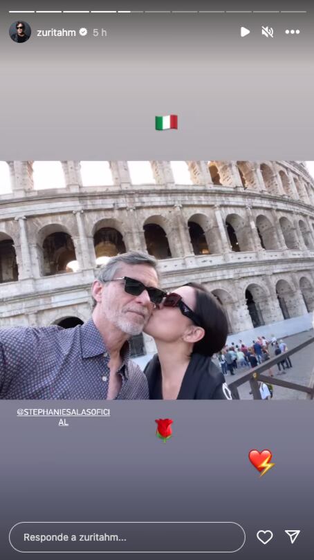 Stephanie Salas y Humberto Zurita andan de cariñosos entre beso y beso